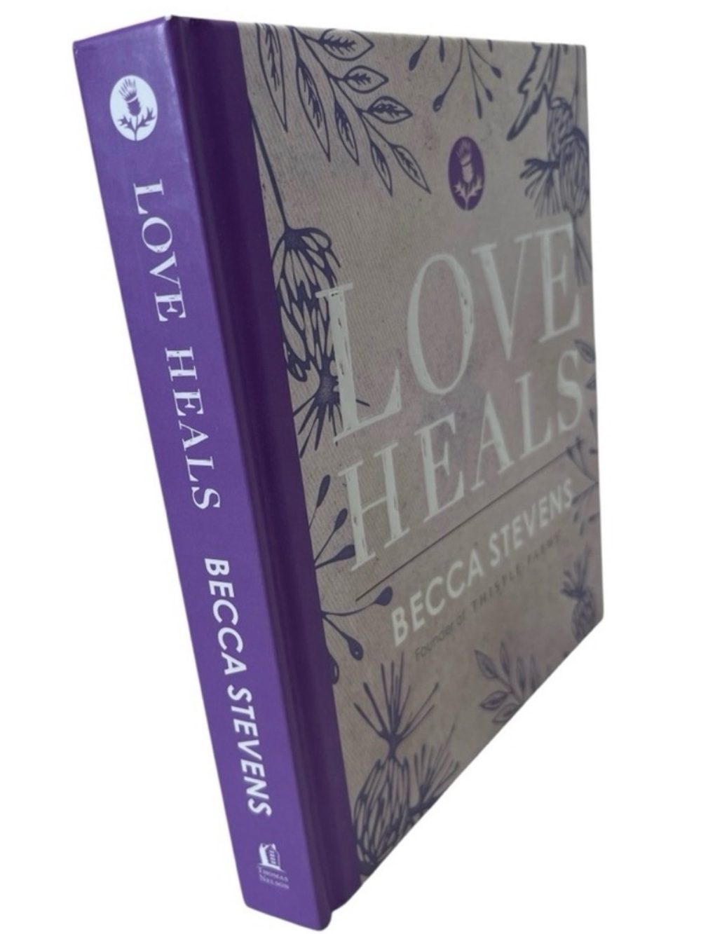 Love Heals Becca Stevens Hardcover Book Purple Coffee Table Decor